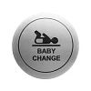 Табличка Nofer 16723.2.S пеленальная комната, хром матовый