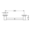 Поручень GROHE Essentials Cube, хром (40514001) Поручень GROHE Essentials Cube, хром (40514001)