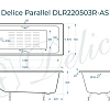 Ванна чугунная Delice Parallel 150х70 DLR220503RB-AS с черными матовыми ручками и антискользящим покрытием Ванна чугунная Delice Parallel 150х70 DLR220503RB-AS с черными матовыми ручками и антискользящим покрытием