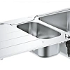 Кухонная мойка GROHE K500 с корзинчатым вентилем, нержавеющая сталь (31572SD1) Кухонная мойка GROHE K500 с корзинчатым вентилем, нержавеющая сталь (31572SD1)