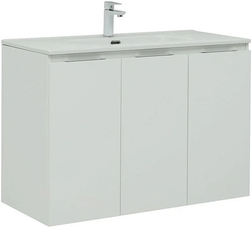 Комплект мебели Aquanet Алвита New 100 3 дверцы, белый матовый 00274111 Комплект мебели Aquanet Алвита New 100 3 дверцы, белый матовый 00274111