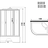 Душевая кабина Niagara Classic NG-2510-14RF (1200х800х2150) высокий поддон (40см) стекло тонированное 25101434RF Душевая кабина Niagara Classic NG-2510-14RF (1200х800х2150) высокий поддон (40см) стекло тонированное 25101434RF