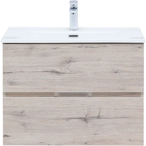 Тумба под раковину Aquanet Алвита New 70 2 ящика, дуб веллингтон белый 00303910 Тумба под раковину Aquanet Алвита New 70 2 ящика, дуб веллингтон белый 00303910
