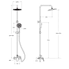 Душевая система BelBagno MARINO-DOCM-CRM хром Душевая система BelBagno MARINO-DOCM-CRM хром