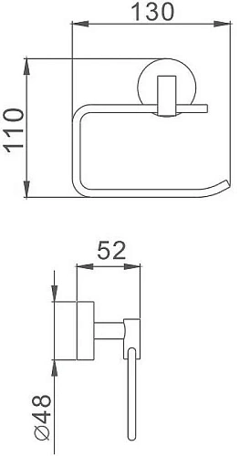Держатель туалетной бумаги Haiba HB1703-3 Держатель туалетной бумаги Haiba HB1703-3