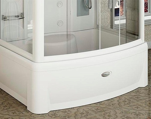 Душевая кабина Radomir Диана 108х139 1-05-1-0-0-0650 высокий поддон с каркасом, слив-перелив, стекло прозрачное, функция Пар, FM-приемник, освещение, вентиляция, профиль белый Душевая кабина Radomir Диана 108х139 1-05-1-0-0-0650 высокий поддон с каркасом, слив-перелив, стекло прозрачное, функция Пар, FM-приемник, освещение, вентиляция, профиль белый