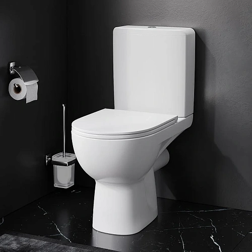 Унитаз напольный AM.PM Gem C908607SC компакт с бачком и сиденьем микролифт Унитаз напольный AM.PM Gem C908607SC компакт с бачком и сиденьем микролифт