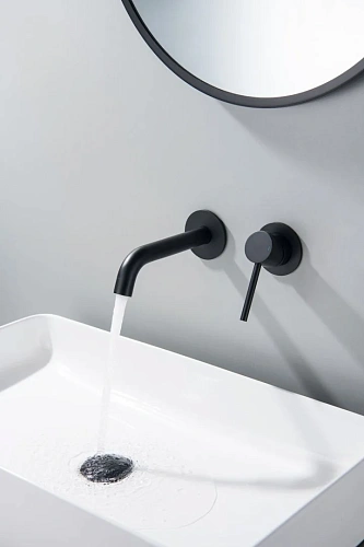 Смеситель для раковины Timo Saona 2372/03SM встраиваемый черный Смеситель для раковины Timo Saona 2372/03SM встраиваемый черный