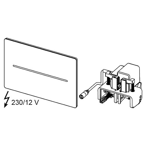 Клавиша смыва TECE TECEsolid 9240455 с бесконтактной активацией, питание от сети 12 В Клавиша смыва TECE TECEsolid 9240455 с бесконтактной активацией, питание от сети 12 В