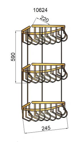 Полка Boheme Brillante 10454 Полка Boheme Brillante 10454