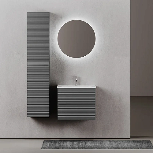 Тумба под раковину Sancos Folk FL60GS 590х445х500 Grey soft, подвесная Тумба под раковину Sancos Folk FL60GS 590х445х500 Grey soft, подвесная