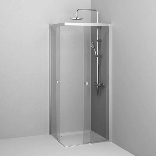 Душевой уголок AM.PM X-joy W94G-403-8080-МТ1К 80x80 хром матовый, стекло прозрачное Душевой уголок AM.PM X-joy W94G-403-8080-МТ1К 80x80 хром матовый, стекло прозрачное