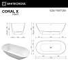 Ванна из искусственного камня WHITECROSS Coral X 170x77 (белый мат) 0203.170077.200 Ванна из искусственного камня WHITECROSS Coral X 170x77 (белый мат) 0203.170077.200