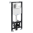 Инсталляция для унитаза WasserKRAFT Aller 10TLT.010.ME.CH03 с клавишей смыва хром Инсталляция для унитаза WasserKRAFT Aller 10TLT.010.ME.CH03 с клавишей смыва хром