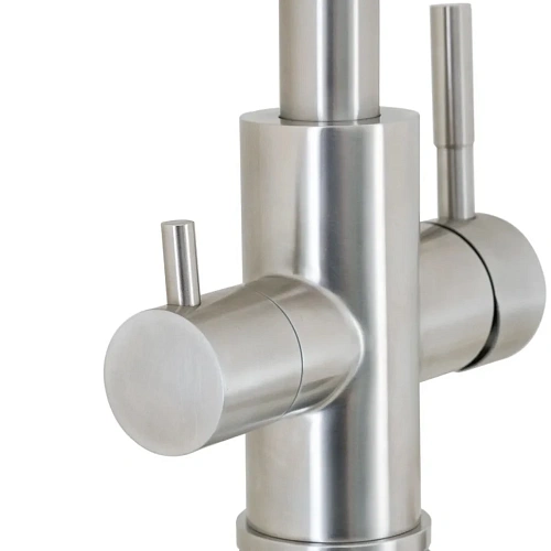 Смеситель для кухни Paini Norda NRPW6433VEB90 с подводом для фильтра, никель Смеситель для кухни Paini Norda NRPW6433VEB90 с подводом для фильтра, никель