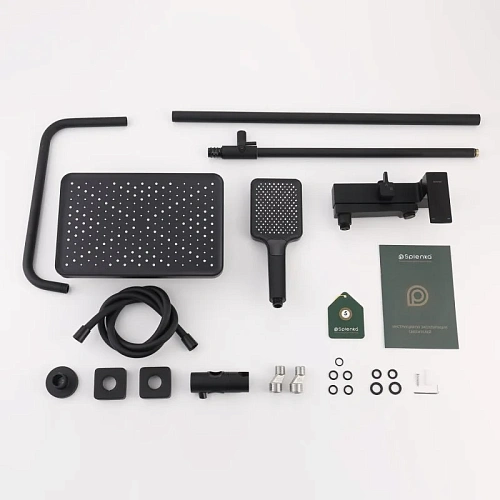 Душевая система Splenka S01.24.06, черный Душевая система Splenka S01.24.06, черный