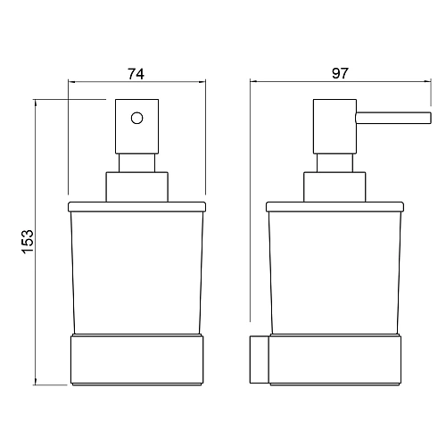 Дозатор жидкого мыла Timo Selene 14039/03 черный Дозатор жидкого мыла Timo Selene 14039/03 черный
