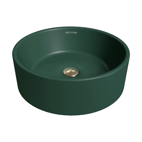 Раковина GROSSMAN Color GR-3013OLM (400x400x150) зеленая матовая Раковина GROSSMAN Color GR-3013OLM (400x400x150) зеленая матовая