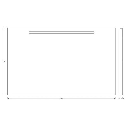 Зеркало EVOFORM Ledline BY 2108 со встроенным LED-светильником 7 W 120х75 cм Зеркало EVOFORM Ledline BY 2108 со встроенным LED-светильником 7 W 120х75 cм