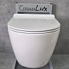 Унитаз подвесной CeramaLux 2196 -2 белый с крышкой микролифт Унитаз подвесной CeramaLux 2196 -2 белый с крышкой микролифт