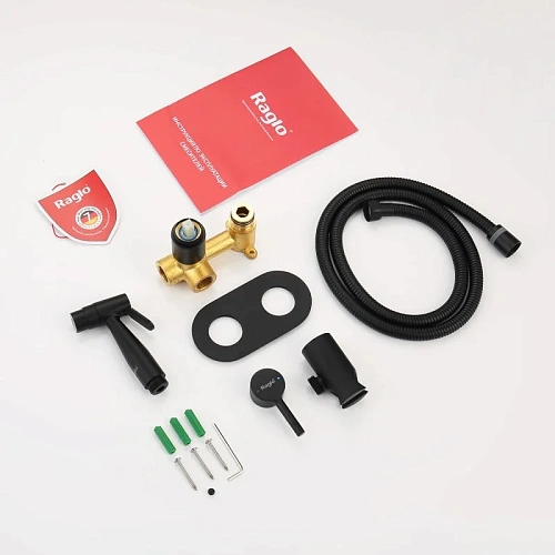 Гигиенический душ Raglo R20.52.06 встраиваемый, черный Гигиенический душ Raglo R20.52.06 встраиваемый, черный