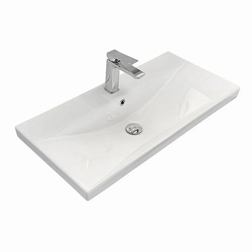 Тумба с раковиной Comforty Селенга-80 00-00021875 дуб темно-коричневый с раковиной CF19696BX-80 Тумба с раковиной Comforty Селенга-80 00-00021875 дуб темно-коричневый с раковиной CF19696BX-80