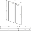 Шторка на ванну Aquanet Alfa 4 NF6222-pivot , прозрачное стекло Шторка на ванну Aquanet Alfa 4 NF6222-pivot , прозрачное стекло