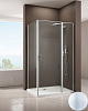Картинка анонса товара «душевой уголок allen brau priority 100x80 серебро браш 3.31005.ba + 3.31014.ba»