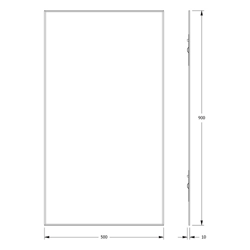 Зеркало Evoform Standard BY 0224 50х90 см с фацетом Зеркало Evoform Standard BY 0224 50х90 см с фацетом