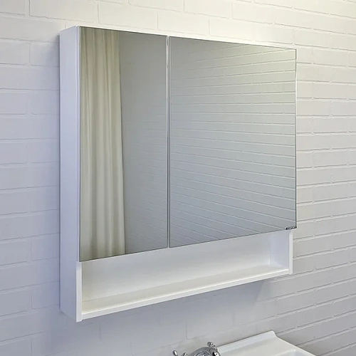 Зеркальный шкаф Comforty Никосия-80 00-00011198 белый глянец Зеркальный шкаф Comforty Никосия-80 00-00011198 белый глянец