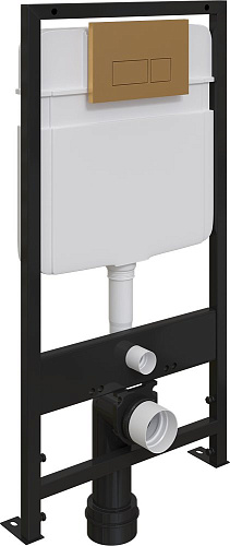 Клавиша смыва EWRIKA 0043 золото матовое 552363 Клавиша смыва EWRIKA 0043 золото матовое 552363