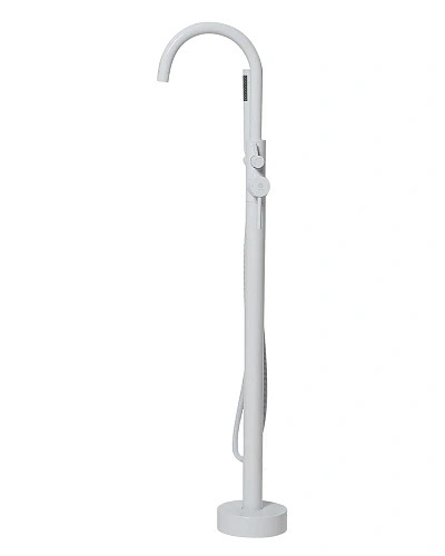 Смеситель для ванны Orange Steel M99-336w напольный, белый Смеситель для ванны Orange Steel M99-336w напольный, белый