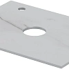 Столешница Aquanet Flat 60 00345775 мрамор, с отверстием слева Столешница Aquanet Flat 60 00345775 мрамор, с отверстием слева