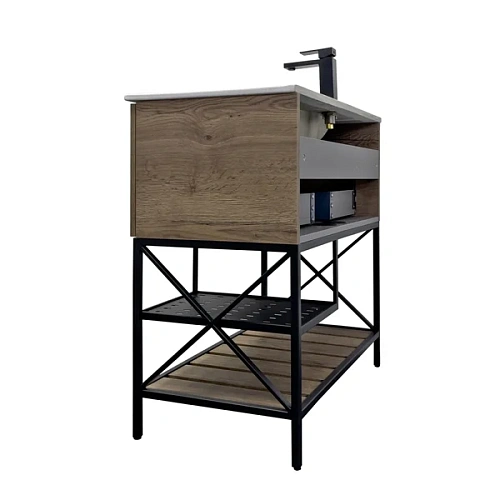 Тумба с раковиной Comforty Бредфорд 90 00-00009403 дуб темный раковина Comforty 90E Тумба с раковиной Comforty Бредфорд 90 00-00009403 дуб темный раковина Comforty 90E