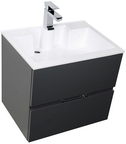 Тумба под раковину Aquanet Алвита 60 серый антрацит 00183991 Тумба под раковину Aquanet Алвита 60 серый антрацит 00183991
