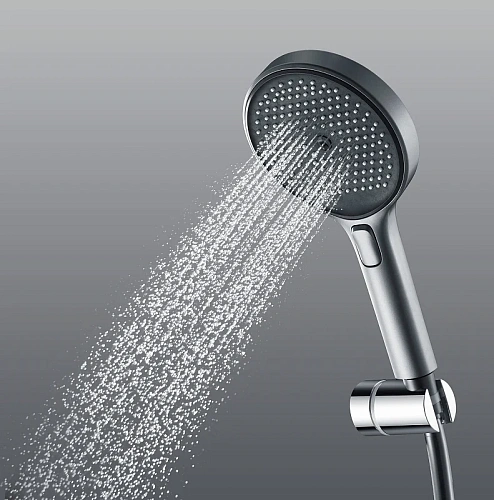 Душевая лейка Sancos Nok round SC6001MB диаметр 130 мм, 3 режима, черный матовый Душевая лейка Sancos Nok round SC6001MB диаметр 130 мм, 3 режима, черный матовый