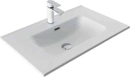 Раковина Aquanet Flat 70 белая матовая 00330430 Раковина Aquanet Flat 70 белая матовая 00330430