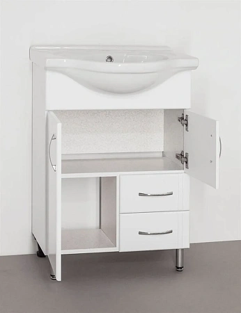 Тумба под раковину Style Line Эко Стандарт 10/2 (2 ящ.) ЛС-00000103 Тумба под раковину Style Line Эко Стандарт 10/2 (2 ящ.) ЛС-00000103