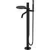 Смеситель для ванны Boheme STICK напольный BLACK SPIRALE 129-BB.4