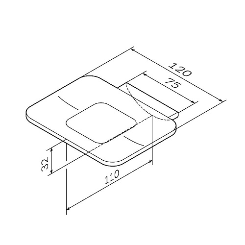 Мыльница AM.PM Inspire V2.0 A50A34222 стеклянная черный Мыльница AM.PM Inspire V2.0 A50A34222 стеклянная черный