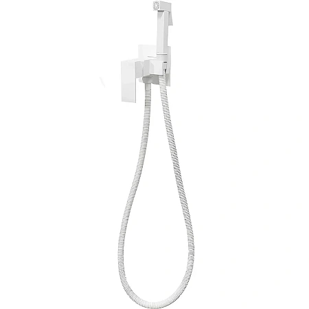 Гигиенический душ BOCH MANN RESIA BM10415 W CK-P11W из латуни, с шлангом 120 см, белый Гигиенический душ BOCH MANN RESIA BM10415 W CK-P11W из латуни, с шлангом 120 см, белый