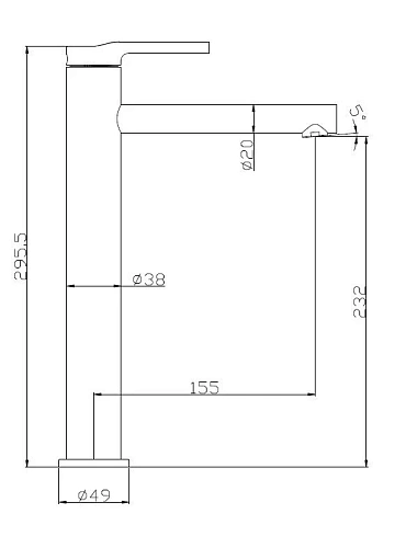Смеситель для раковины BelBagno ETNA ETN-LMC-IN сатин Смеситель для раковины BelBagno ETNA ETN-LMC-IN сатин