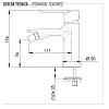Смеситель для биде Remer Vanity V22 Смеситель для биде Remer Vanity V22