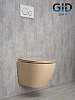 Унитаз подвесной Gid Sr2198 62210Y светло-коричневый матовый 49x36x35.5 с крышкой микролифт Унитаз подвесной Gid Sr2198 62210Y светло-коричневый матовый 49x36x35.5 с крышкой микролифт