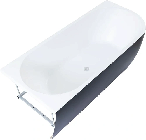 Акриловая ванна Aquanet Family Elegant A 180x80 3805N Matt Finish (панель Black matte) 3805-N-MW-MB Акриловая ванна Aquanet Family Elegant A 180x80 3805N Matt Finish (панель Black matte) 3805-N-MW-MB