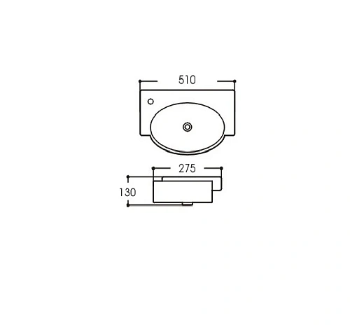 Раковина Aquatek AQ5329-00 510x275x130 Раковина Aquatek AQ5329-00 510x275x130