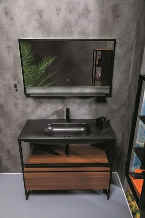 Тумба под консоль Armadi Art LOFT 100 dark wood, 1 полка 894-100-D Тумба под консоль Armadi Art LOFT 100 dark wood, 1 полка 894-100-D