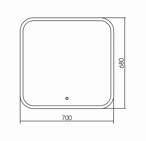Зеркало GROSSMAN COMFORT (700x680) с сенсорным выключателем 670680 Зеркало GROSSMAN COMFORT (700x680) с сенсорным выключателем 670680