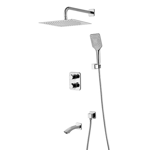 Душевая система Lemark Yeti LM7842C термостатическая, встраиваемая, хром Душевая система Lemark Yeti LM7842C термостатическая, встраиваемая, хром