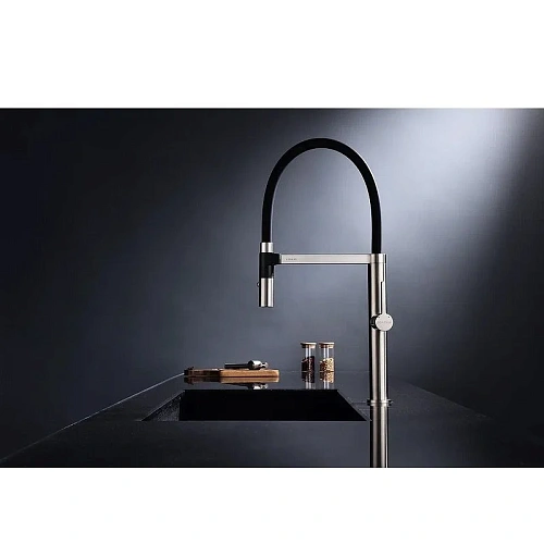 Смеситель для кухни Paulmark LEADER брашированная сталь Le214101-BS Смеситель для кухни Paulmark LEADER брашированная сталь Le214101-BS